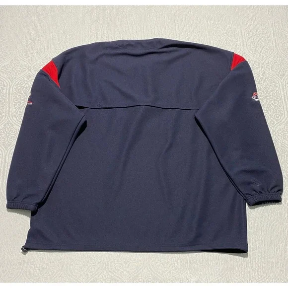 SPN Slo Pitch National Championship Pullover Jersey Navy Red Mens XL 1/4 Zip‎ - Picture 8 of 12